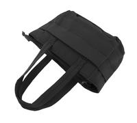 POENVFPO Sac Fourre-tout Puffer Sac à Bandoulière matelassé Léger avec Conception Multi-compartiments en Nylon et Polyester pour Femmes Voyage Quotidien Travail Trajet (BLACK)