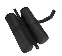POENVFPO Sacs de Sable D'auvent, Poids de Pied de Tente, Ancre à Double Cylindre Oxford 600D pour Abri Pare-Soleil Pop-up, Structures de Tonnelle Pliantes (Black)