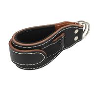 POENVFPO Sangle de Cheville, Manchette de Poignet en Cuir de Vache avec Anneau en D à Crochet et Boucle, Structure de Compression pour L'entraînement à Domicile avec Machine à Câble de