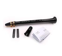 POENVFPO Saxophone de Poche Noir Portable, Mini Instrument de Musique à Vent avec Sac de Transport, Design fabriqué à la Main pour les Amateurs de Musique, Disponible en Cloche ou à Bouche Droite