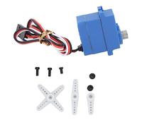 POENVFPO Servo étanche, Servo de Direction à 3 Fils en Métal avec Engrenages de Haute Précision et 3 Bras de pour 1/18 TRX4M et 1/10 Grand Accélérateur de Voiture