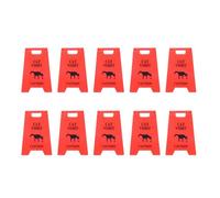 POENVFPO Signe de Rappel de la Prudence Vomi pour Chien et Chat, 10pcs Red Mini à Double Face Chats Vomits Vomit Décor de Panneaux D'avertissement pour le Bureau à Domicile de Yard
