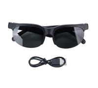 POENVFPO Smart XG88PRO Lunettes de Traduction, écouteurs sans Fil Sports Extérieurs Running Cycling Music Open AI Traduction Glasses Support 140 Langages