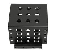POENVFPO Support de Montage pour Disque Dur de 2,5 Pouces, Cage de Stockage en Alliage D'aluminium de Haute dureté pour Augmenter la capacité du Disque Dur, 2 Mm D'épaisseur, 20 Vis Incluses (BLACK)