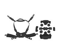 POENVFPO Système de Doublure de Casque Coussinet en éponge Interne Facile à Porter Structure de Support Système de Suspension à Cadran Sangle de Menton pour Casque Fast Mich Wendy Réglable