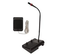 POENVFPO Système D'interphone Bidirectionnel pour Fenêtre, Haut-parleur de Microphone de Comptoir pour Bureau de Billetterie Bancaire (Prise UE)