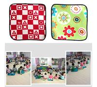 POENVFPO Tapis de Camping Imperméable d'extérieur, Matériau en Peluche, Coussin d'assise Pliable pour Pique-Nique dans Le Parc, Taille 50 X 50 Cm, Portable pour Le Camping et Les Activités de