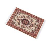 POENVFPO Tapis Miniature Exquis pour Maison de Poupée, Tapis élégant pour Décoration de Maison de Poupée, Salon Chambre à Coucher, Miniature 1:12 (corolle)