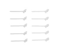 POENVFPO Tees de Golf 10 Pièces, Tés de Balle de Golf à Douille Réduite Inclinés à 10 ° de 3,25 Pouces pour L'entraînement Blanc