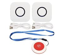 POENVFPO Téléavertisseur sans Fil 2 en 1 pour Soignant, Bascule D'alerte Longue Portée 433 MHz avec Contrôle du Volume pour Système D'appel D'infirmière et de Personnes âgées