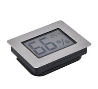 POENVFPO Thermomètre et Hygromètre Numérique au Design Compact pour une Utilisation en Intérieur, écran LCD Clair, Parfait pour Boîte à Cigares et Cave à Vin, Matériau ABS, 1 unité
