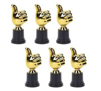 POENVFPO Trophée en Plastique 5,11 Pouces Mini Award Winner | Conception de Pouce vers le Haut en or, Plastique Dur Durable, pour les événements Sportifs, les Compétitions Scolaires,