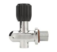 POENVFPO Valve de Cylindre de Plongée Sous-marine, G3/4 en Laiton chromé, Valve Haute Pression à Double Usage pour la Lutte contre L'incendie et la Plongée, avec une Conception Légère et