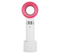 POENVFPO Ventilateur Portable sans Lame, Mini Ventilateur Portable Rechargeable par USB, Refroidisseur Pratique sans Feuilles pour la Maison et L'extérieur (lait blanc)