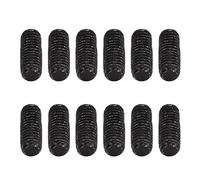 POENVFPO Vis de Réglage de la Hauteur de la Selle en Métal, 3x8mm, Paquet de 12 Pièces de Pont de Guitare électrique, Matériel de Remplacement Résistant à la Rouille (BLACK)
