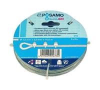 PÖSAMO PÖSAMO Câble métallique en anneaux 6x7 galZn/gaine 3/5mm x 10m Quantité:1