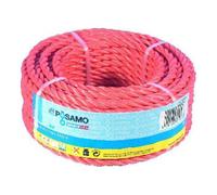 PÖSAMO PÖSAMO Corde PP tressée orange 8,0 mm x 20 m en anneaux Quantité:1