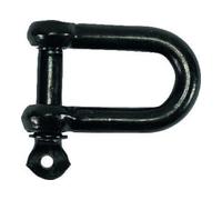 PÖSAMO PÖSAMO Manille droite noir-Zn 10,0mm-3,8 Quantité:25