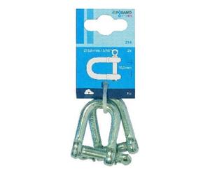 PÖSAMO PÖSAMO Manille droite (SB) galZn 10 mm-3/8" à 1 pc Quantité:1