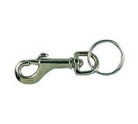 PÖSAMO PÖSAMO Mousqueton porte-clés nickelé 12x78mm Quantité:25