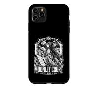 Poésie au Clair de Lune se Cache dans Le Palais Heian Moon en Soie Coque pour iPhone 11 Pro Max