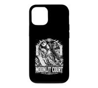 Poésie au Clair de Lune se Cache dans Le Palais Heian Moon en Soie Coque pour iPhone 12/12 Pro