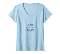 Poésie cubaine espagnol Jose Marti T-Shirt avec Col en V