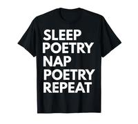 Poésie de Sommeil Poésie Repeat Lover Poète T-Shirt