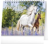Poésie des chevaux 2025 - calendrier de bureau