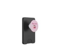 Poésie en Coquette Rose cœur Cerises et cœurs PopSockets PopWallet pour MagSafe