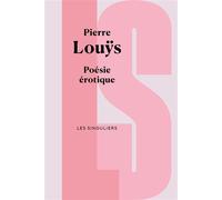 Poésie érotique - Pierre Louÿs - Bouquins Editions - broché - Poésie