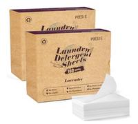 Poesie Feuille de lessive parfum lavande 320 feuilles | Rafraîchit doucement l'usure quotidienne, le linge et les serviettes, le camping, les voyages, les voyages en camping-car
