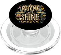 Poésie Slam Rhyme and Shine RF Writer Spoken Word Poète PopSockets PopGrip pour MagSafe