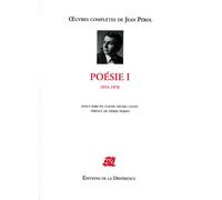 Jean Pérol – Poésie : Tome 1, 1953-1978 – La Difference – Broché