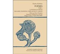 Poésies - Charles D' Orléans - Honore Champion - broché - Poésie