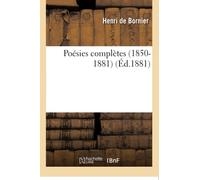 Poésies complètes 1850-1881 – Hachette Livre