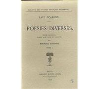 POESIES DIVERSES T.1 SCARRON. PAUL (Auteur)