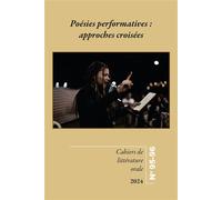 Poésies performatives : approches croisées - Pénélope Patrix - Inalco Presses - broché - Revue