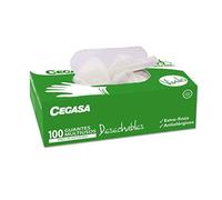 POESSA BISMARK Gants en Vinyle Multi-usages Desech. PQ C100, Noir, Standard