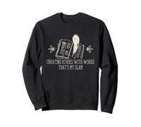 Poet Slam Poésie Writer Creating Echoes with Words Citation Sweatshirt