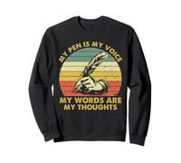 Poet Writer Pen is My Voice Poetry Thoughts Quill Citation Sweatshirt