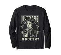 Poète Poésie Humour Classique Writer I Put The Poe in Poetry Manche Longue