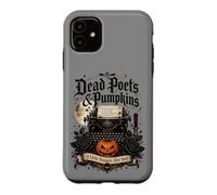 Poètes Morts et citrouilles Poetcore Lecture Halloween Coque pour iPhone 11