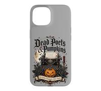 Poètes Morts et citrouilles Poetcore Lecture Halloween Coque pour iPhone 15