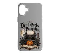 Poètes Morts et citrouilles Poetcore Lecture Halloween Coque pour iPhone 16 Plus