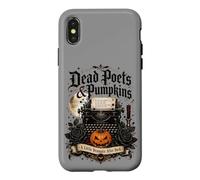 Poètes Morts et citrouilles Poetcore Lecture Halloween Coque pour iPhone X/XS