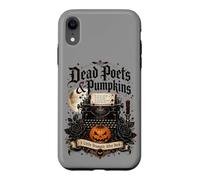 Poètes Morts et citrouilles Poetcore Lecture Halloween Coque pour iPhone XR