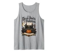 Poètes Morts et citrouilles Poetcore Lecture Halloween Débardeur