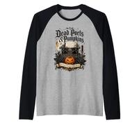 Poètes Morts et citrouilles Poetcore Lecture Halloween Manche Raglan