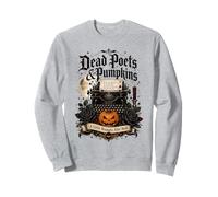 Poètes Morts et citrouilles Poetcore Lecture Halloween Sweatshirt